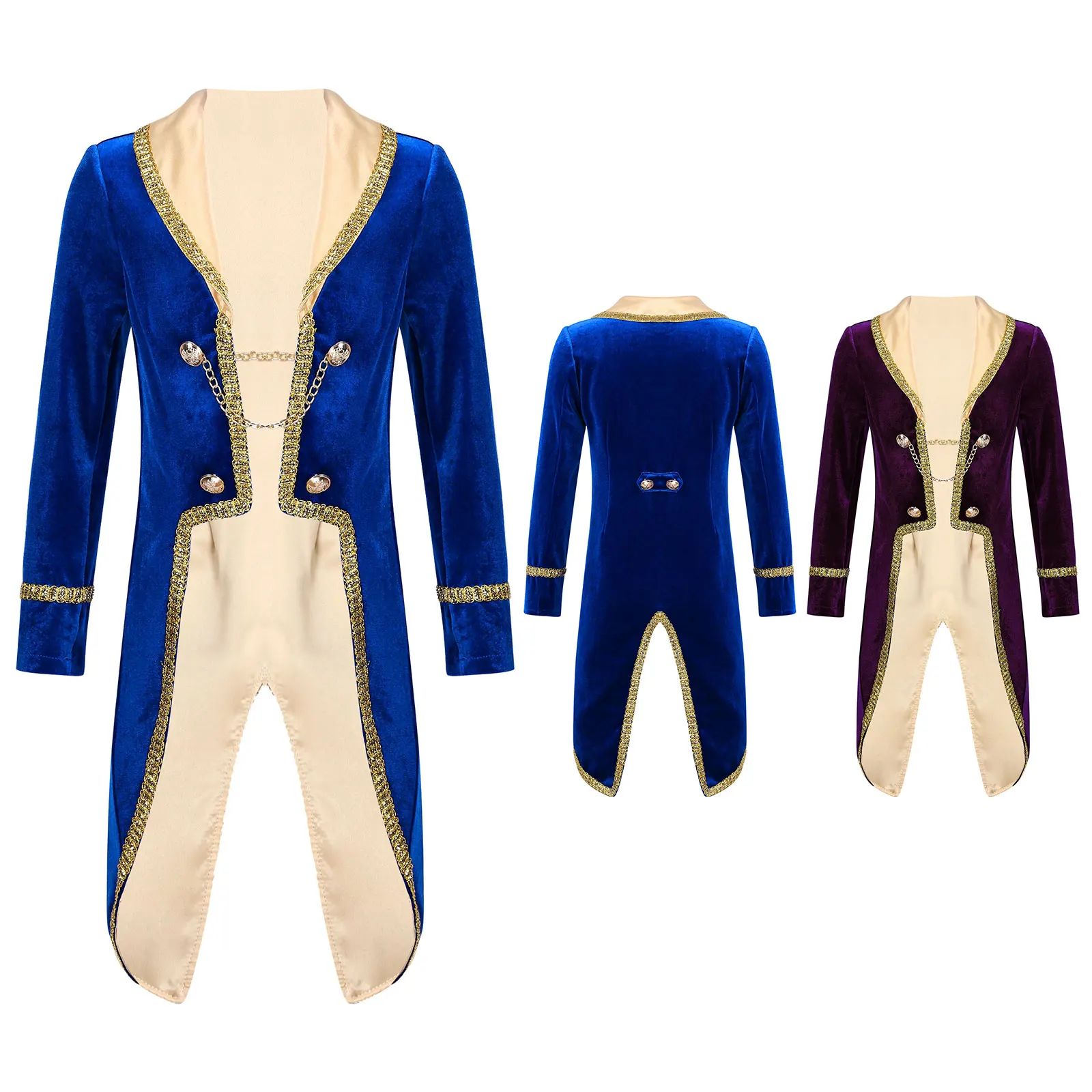 Costume de Prince pour bébé garçon, Costume d'halloween pour enfant en bas âge, tenue fantaisie de fête Cosplay, Costume de smoking, veste et manteau de queue