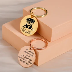 1 pc Dog funny cartoon Tag Laser Engraving  Tags Engraved Personalized Pet ID Tag Pet Accessories For dog Pets