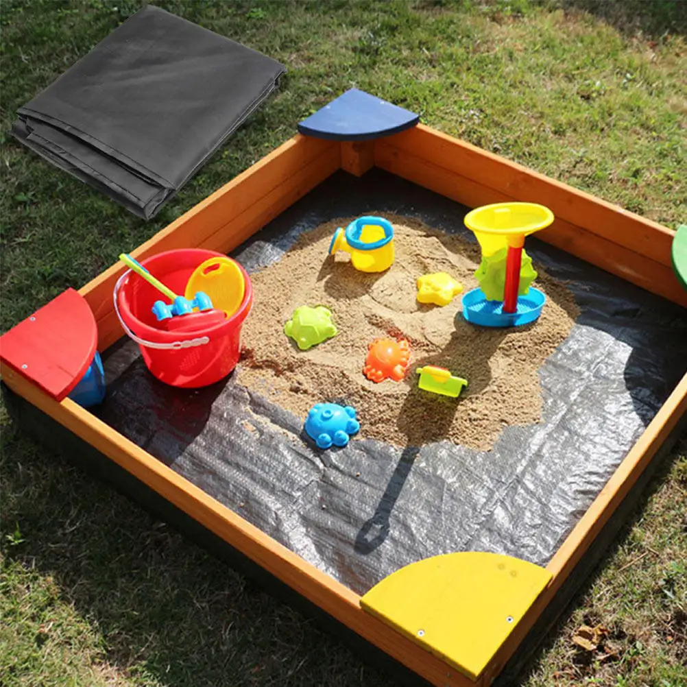 

Cover Waterproof Thick Oxford Material Sandbox Protection Cover Sun Rain Wind Resistant Garden Canopy Dustproof