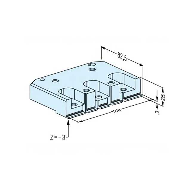 HPEDM  accuracy0.005 mm steel  WEDM  pallet  vise for Wire edm cutting  HE-P06629