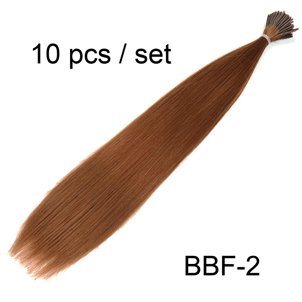 Colored Strands for Hair Feather Extension, 10 Pieces