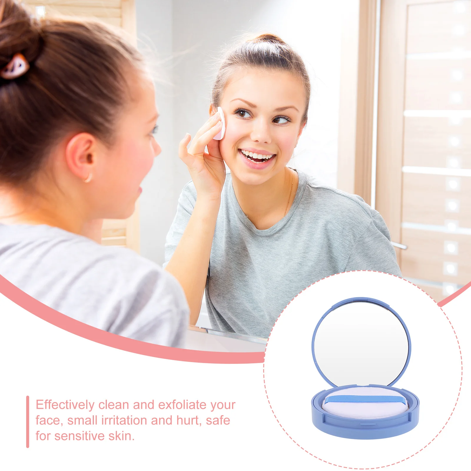 

Dual-Use Matte Face Powder Compact Oil Control Long Lasting Waterproof Full Coverage Natural Look Pressed Powder For Women Girls