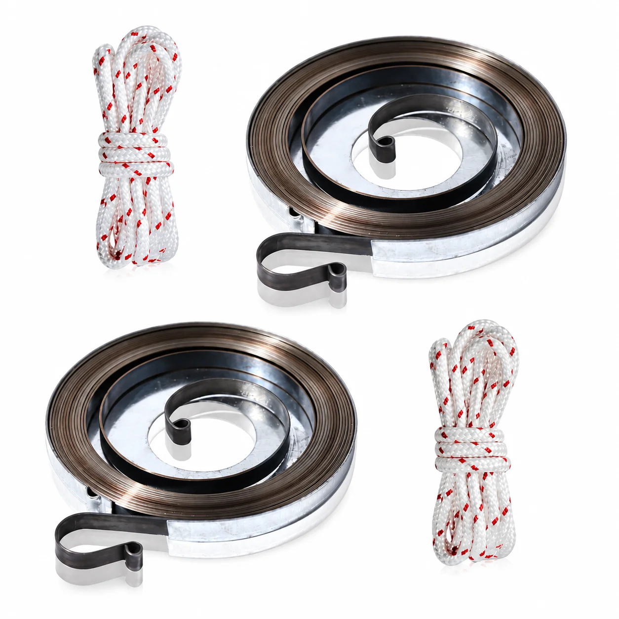 1118-190-0600 Recoil Starter Spring 2PCS with Rope For Stihl 028 034 MS240 MS260 MS260C FS280 BR320 BR340 BR400 BR420 Saw Parts