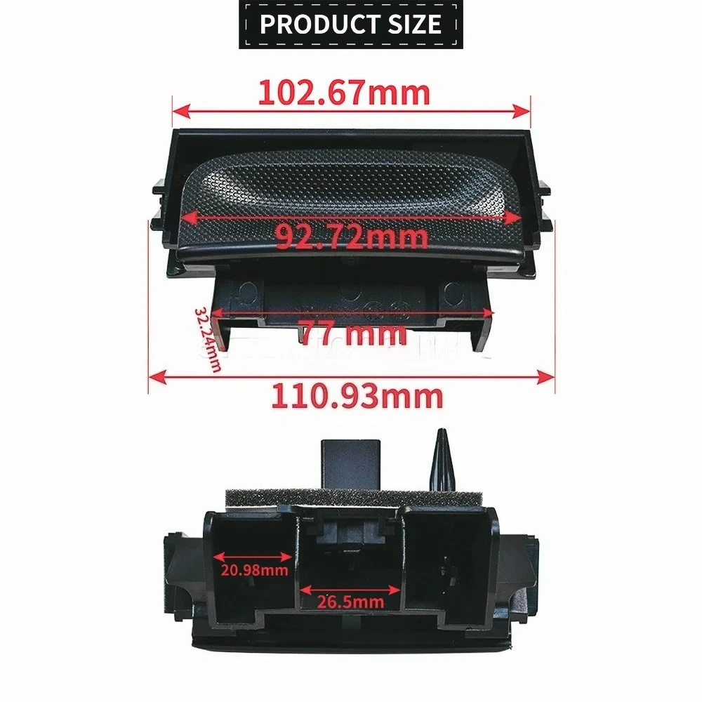 Manija Exterior de Puerta Trasera con Mini Interruptor para Citroën C4 Picasso Grand C4 Picasso 2006-2013, Piezas 8726.V7 6554V