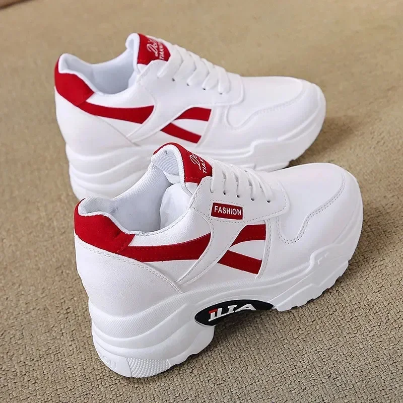 Sneakers Women Platform Inner Increase Shoes Woman Casual Trainers Ladies Chunky Sneakers Zapatos Para Mujeres Tennis Feminino