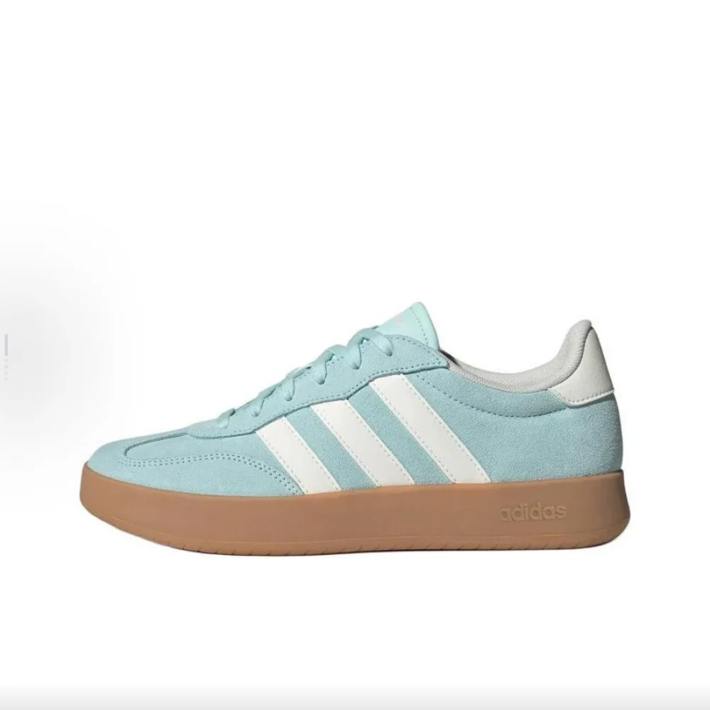 

adidas BARREDA Streetwear Collection Thin-soled, Durable Low-Top Training Shoes Unisex Style in Green & White JQ4238