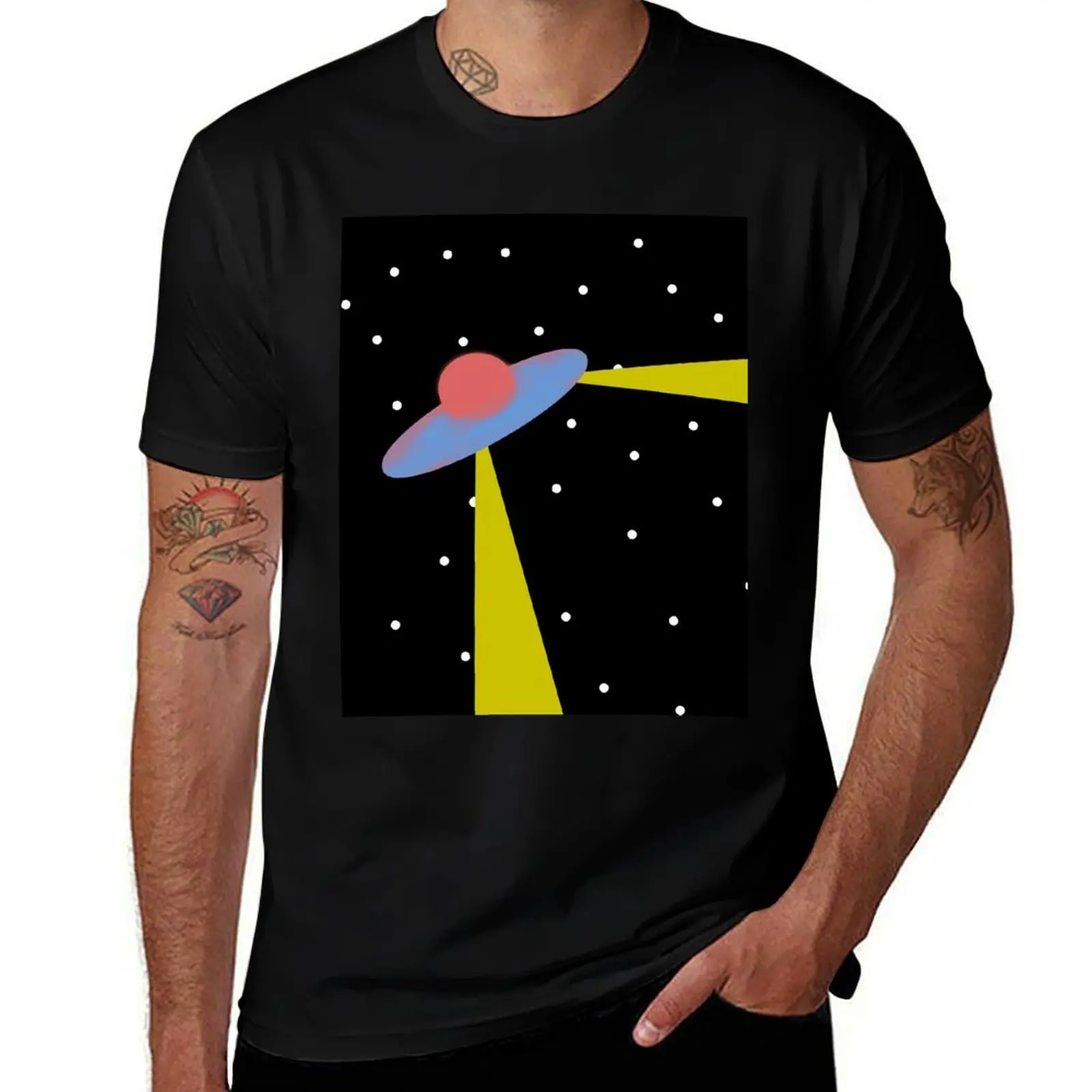 Flying object T-Shirt Casual Daily Wear Short Sleeve Top T-Shirt