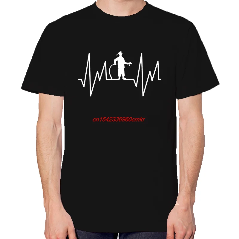 Firefighter Fire Gift Funny Shirts Graphic Tee Fashion For Man New Shirts And T-Shirts Cotton Short Sleeve Tee Printed T-Shirt