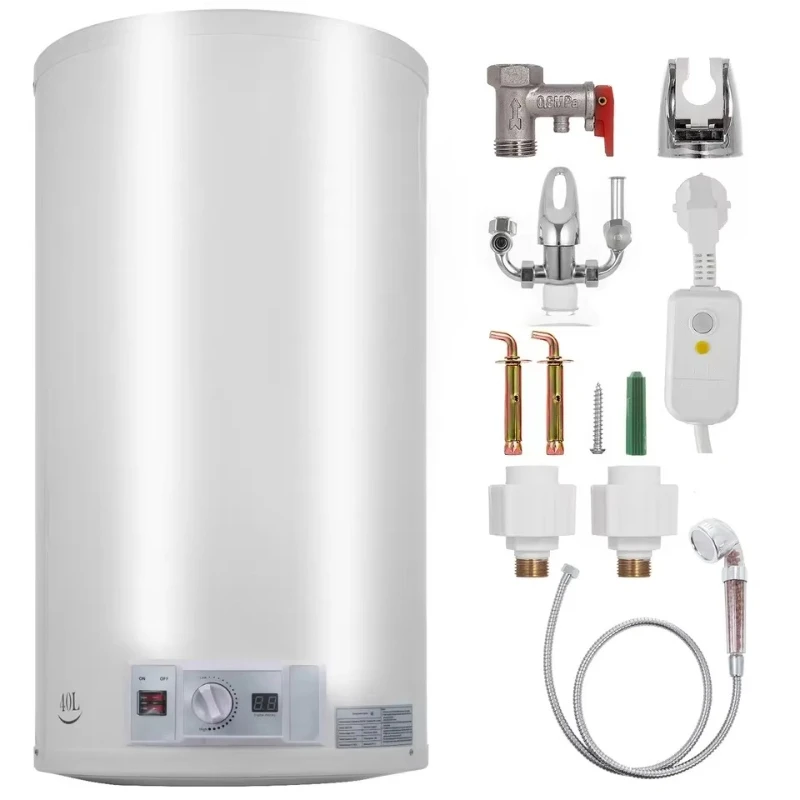 Calentador de agua eléctrico de 100 litros, depósito de aire, calentador de agua eléctrico de ducha