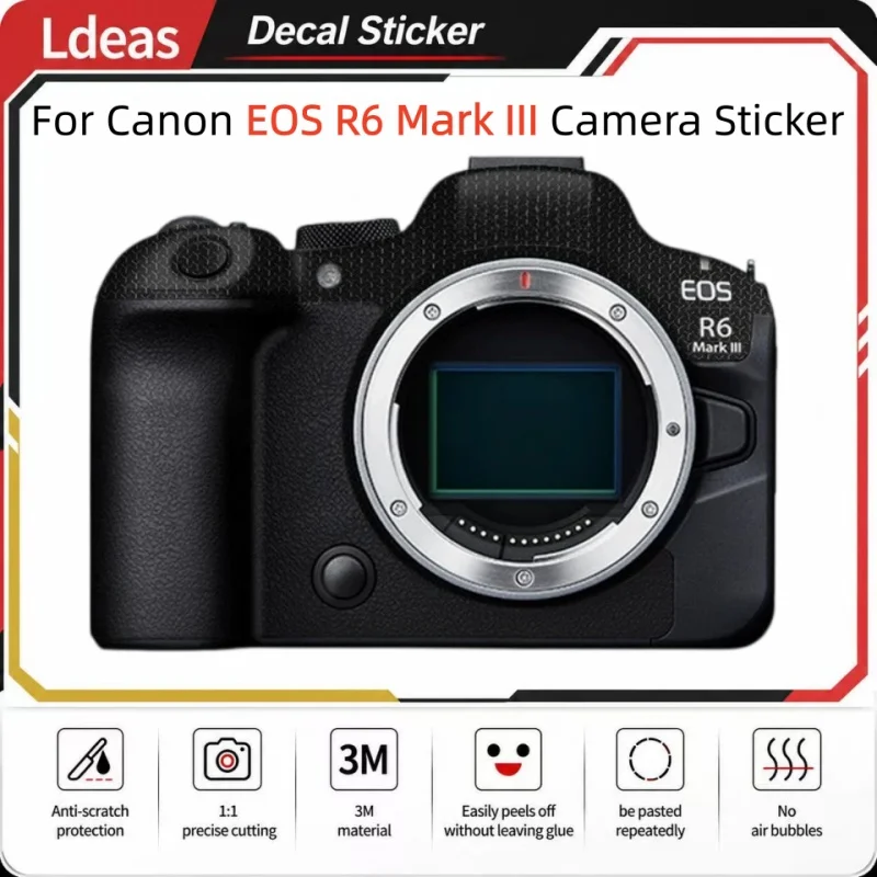 Decal For R6 III Camera Stickers R6M3 Decal Skin R6III Wrap Cover for Canon EOS R6 Mark III Camera Sticker Anti Scratch Wraps