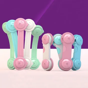 Serrure de porte en plastique pour enfants, protection des enfants, marchandises de sécurité pour bébé, réfrigérateur, proximité des égouts, serrure de portail