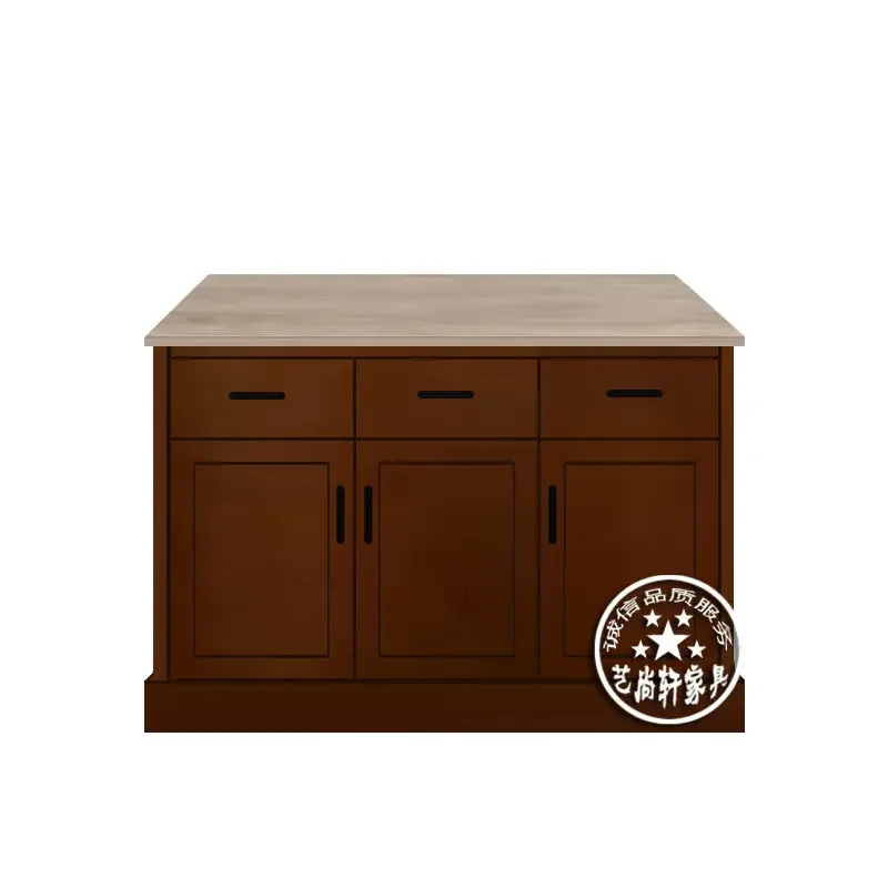 TAO  American marble island dining table integrated open living room kitchen island cooking table