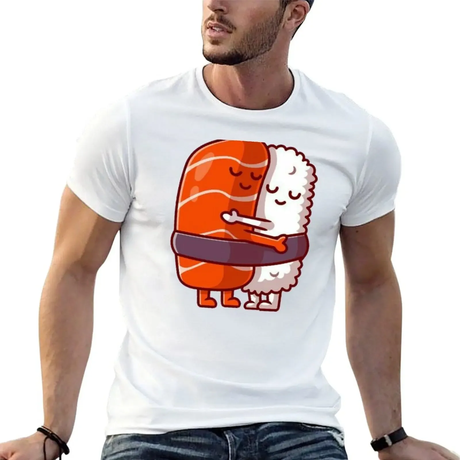 

Sushi Hug T-Shirt vintage clothes shirts graphic tees outfits for men