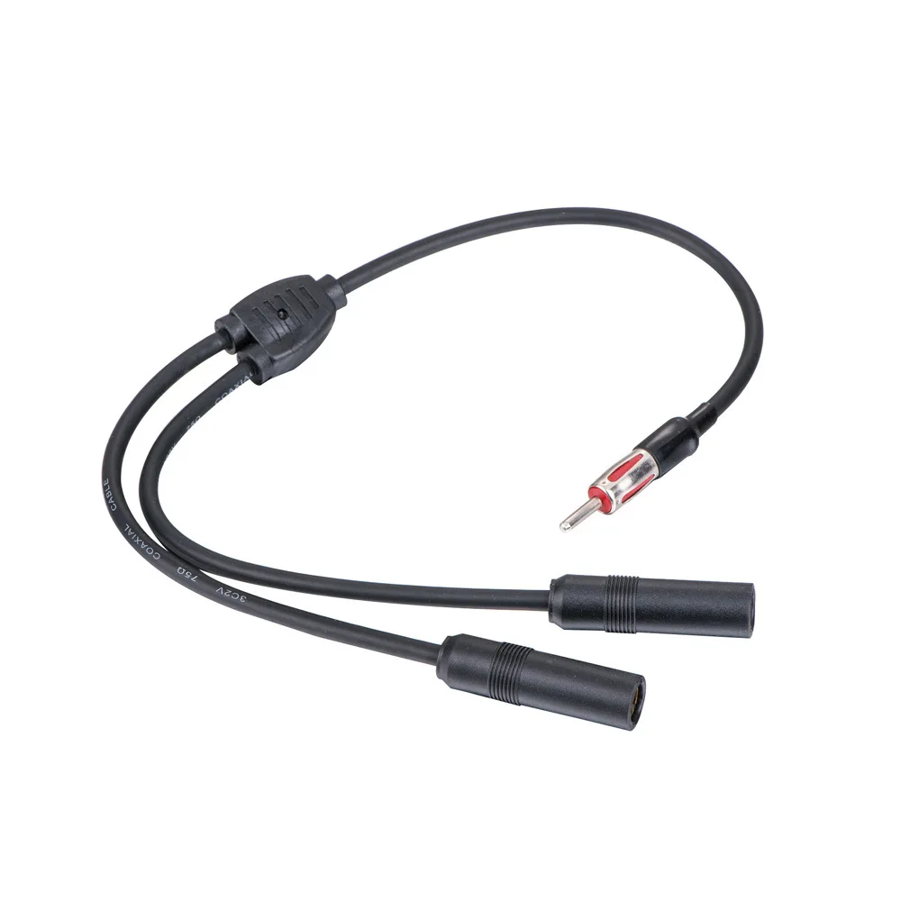 Car Antenna Cable Adapter 1 to 2 Radio Antenna Splitter Extension Cable Meet More Connectivity Needs Antenna For Car