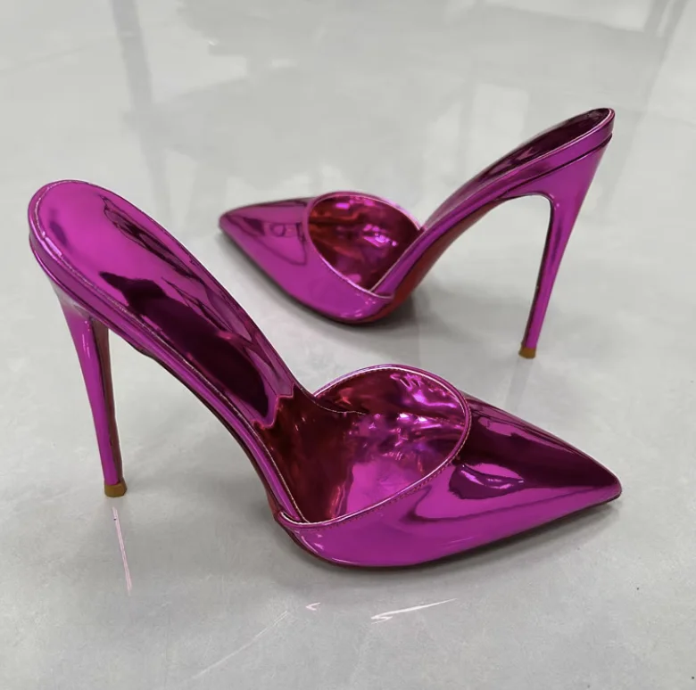 

Новые модные женские туфли на высоком каблуке, тонкий каблук, женские остроконечные сандалии, носящие на улице, сексуальные, элегантные и стильные