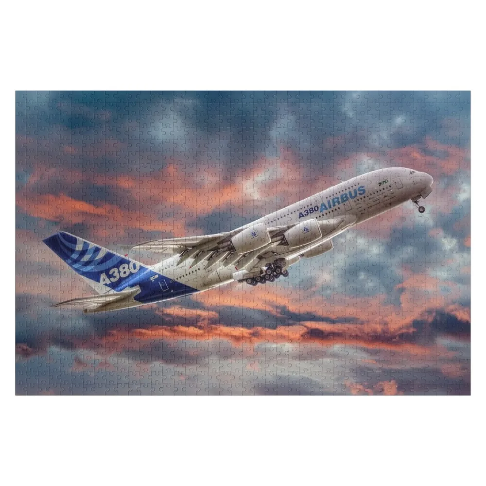 

Airbus A380 - Пазл на закате с фотографией, персонализированная детская игрушка-головоломка