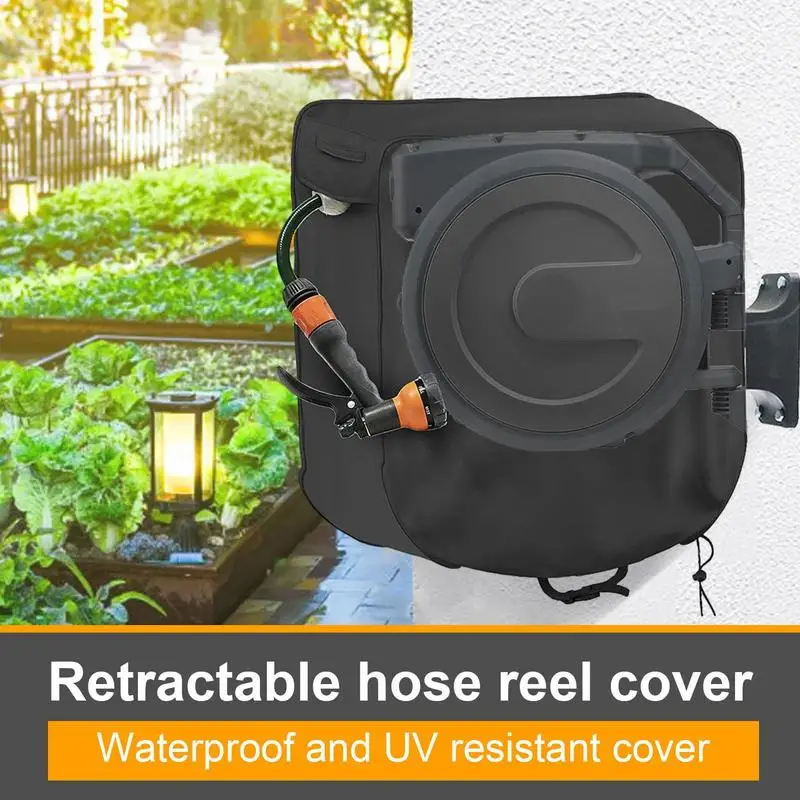 Water Hose Cover Retractable Cover For Water Hose 450D Oxford Waterproof Sunscreen Hose Covers For Winter Outdoor Hose