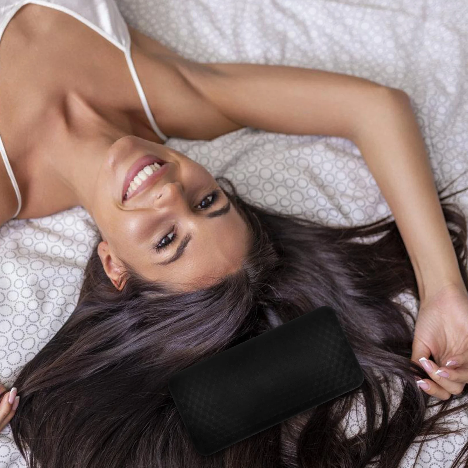 

Shampoo Bed Pillow Salon Bowl Cushion Black Rubber Head Rest Safe Neck Hair Washing 21 Pillow Thai Flat Long Service Reusable