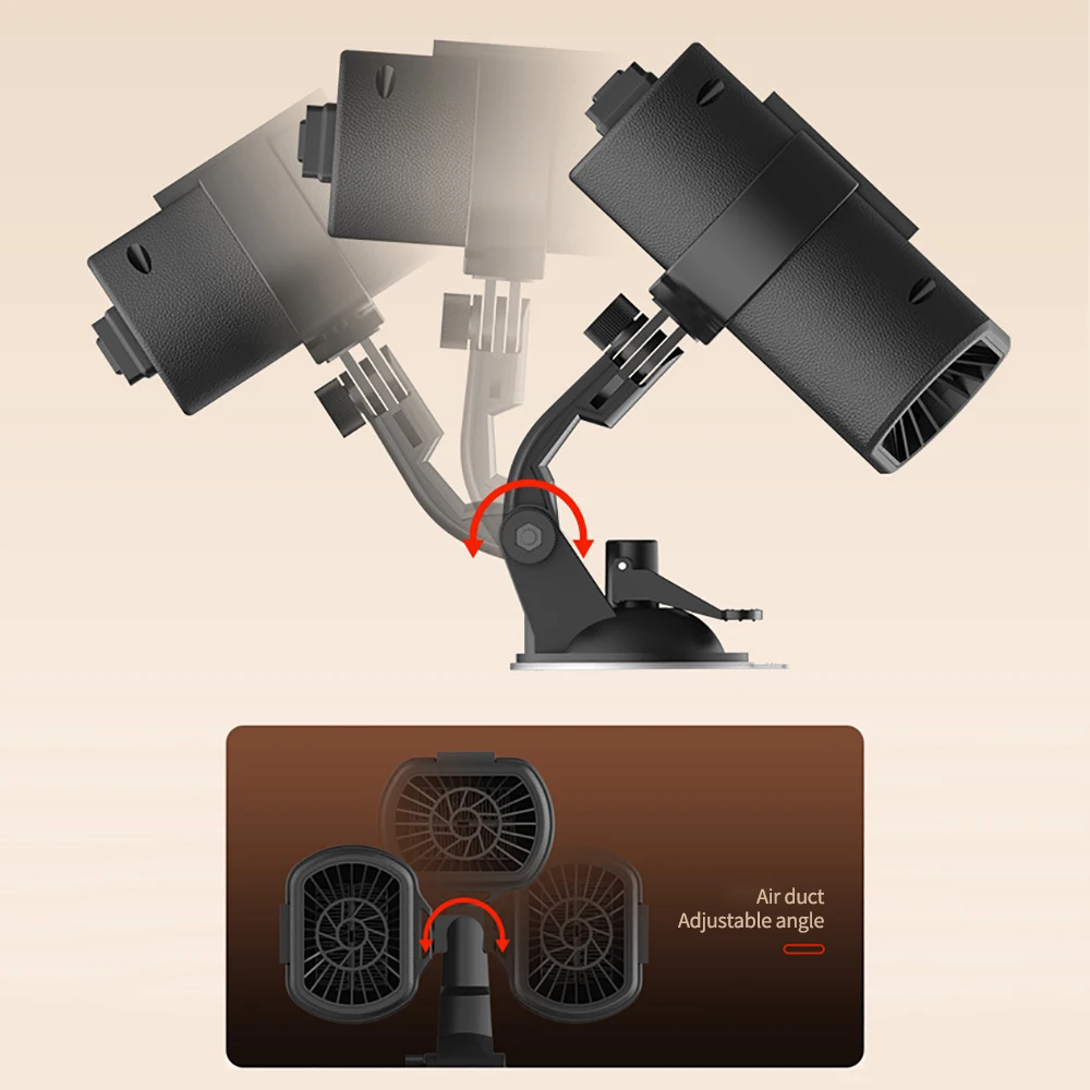 1Pc 12V 200W 서리 눈 안개 제거 기계 범용 창 앞 유리 해동 히터 차량 SUV 용 휴대용 자동차 히터