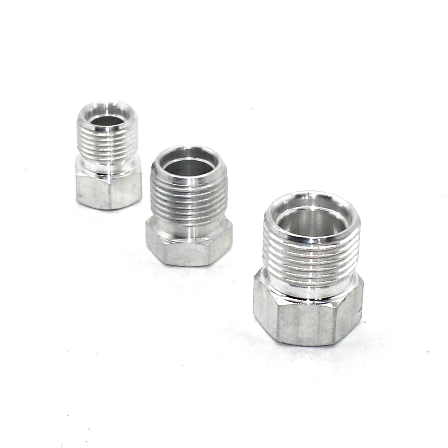 Automotive Air Conditioning Hose Connector Pipe Joint R134a/R12 Outer Tooth Welding Aluminum Pipe Head Conversion Fittings