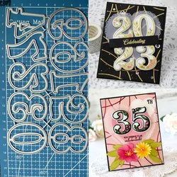 Lucky Goddess Metal Cutting Dies Fancy Floral Numbers Diy Scrapbooking Photo Album Decorative Embossing Paper Card Crafts