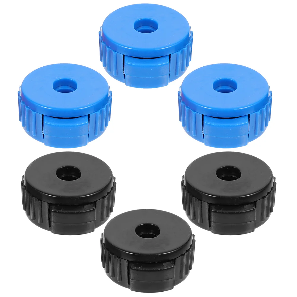 

6 Pcs Component Quick Release Hat Cymbal Assembly Nuts Plastic Quick-set Cymbals Caps