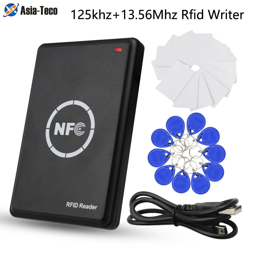 NFC PM4 Smart Card Key 125Khz+13.56Mhz RFID Decode NFC Copier ID Reader Writer Duplicator T5577 tag Tk4100 EM4305 UID card clone