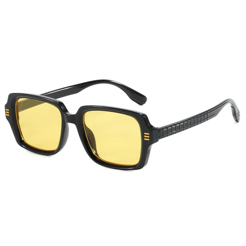 الرجعية بسيطة مربع النظارات الشمسية النساء الرجال الأزياء الفاخرة نظارات تخفيف السفر نظارات شمسية سيدة رجل UV400 نظارات واقية