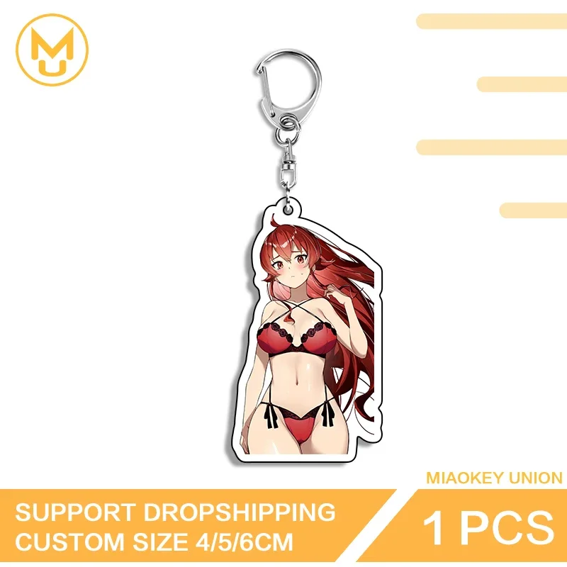 Alluring Greyrat Acrylic Bikini Key Chains Transparent Hot Selling Customized Props Fashion Packbage Decorations Back To School