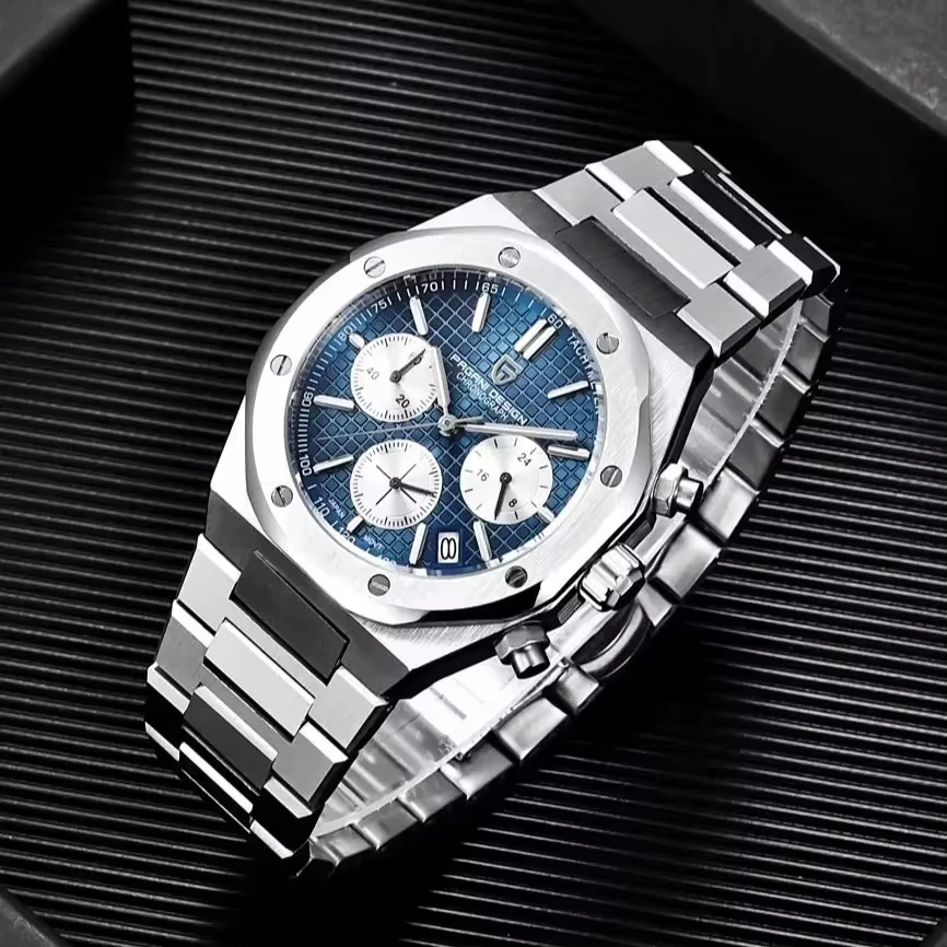 Pagani Design 2026 Neuer Vk63 Modischer Herren-Quarz-Chronograph Luxuriöser Saphir Edelstahl Wasserdicht Sport 20Bar Leuchtend