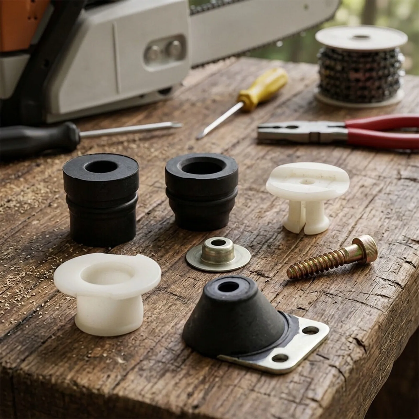 AV Buffer Mount Set Kit 1121 790 9901 for 026 024/MS240 MS260 for chainsaw Enhanced Control and Precision  AV