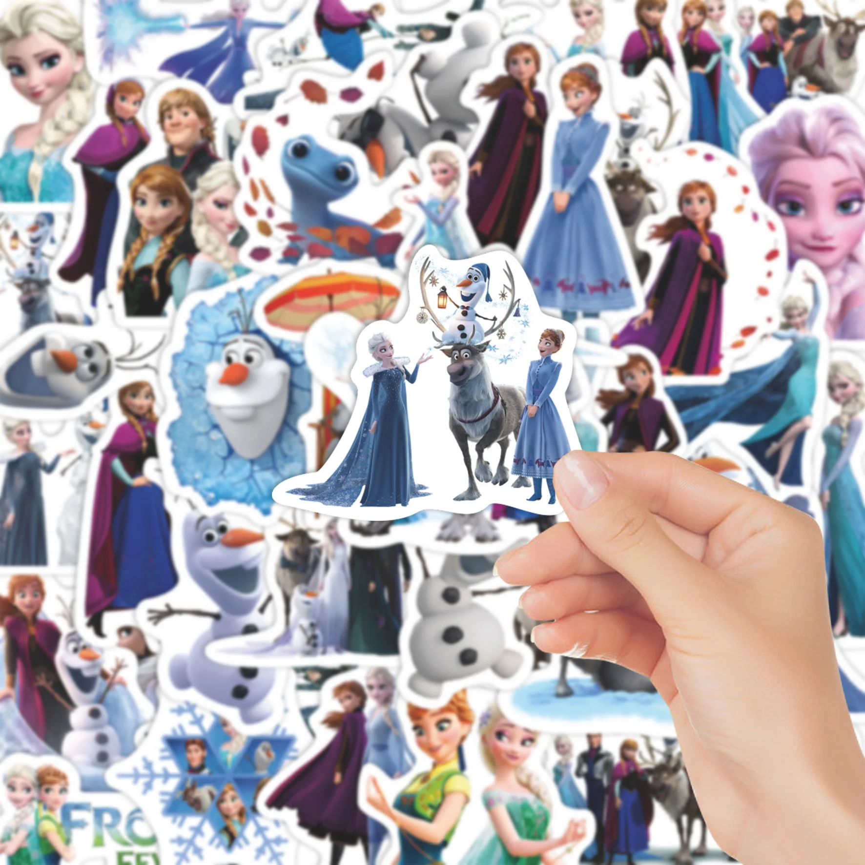 55-adesivos-de-graffiti-de-desenhos-animados-frozen-decoracao-diy-pvc-a-prova-d'Agua-para-skate-caderno-brinquedos-e-presentes