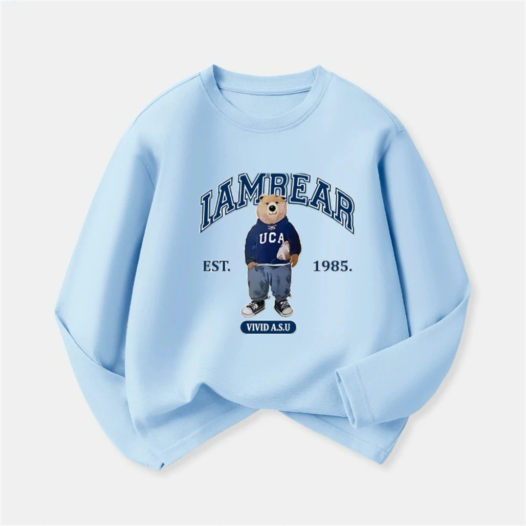Lovely Tees Spring New Style Long-sleeved TShirt For Boys And Girls Round Neck Cotton Bottoming Shirt Baby Thin All-match Tops