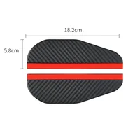 2Pcs Carbon Fiber Car Rearview Mirror Rain Shield Eyebrow Flexible Car Rearview Mirror Rain Shield Protector Eyebrow Rain Cover 4
