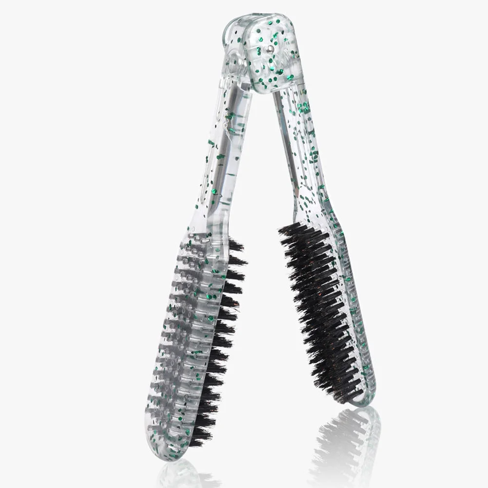 فرشاة تمليس الشعر بتصميم مشبك مزدوج الجوانب، مشط لفك تشابك الشعر للاستخدام في صالونات الشعر الرقيقة السميكة