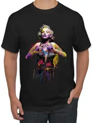 Marilyn Monroe Watercolor Love Pop Culture Men's Graphic T-Shirt