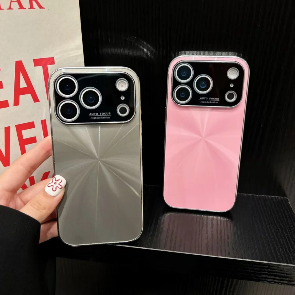 حافظة لهاتف آيفون 17 برو ماكس 16 14 15 Plus 13 12 11 غطاء حماية مضاد للسقوط من الليزر المتلألئ