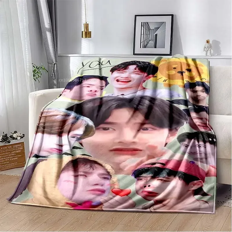 YiBo Wang Flannel Throw Blanket Chinese Singer Sofa Bedspread Lan Zhan The Untamed Warming Covers Air Conditioner Soft Blanket