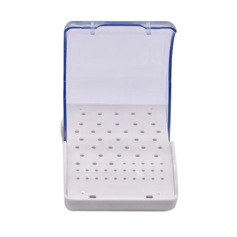 60 Holes Dental Plastic Bur Box Drill Placement Box Dental Tools Dentist Drill Box Autoclave Sterilizer Case Disinfection Holder