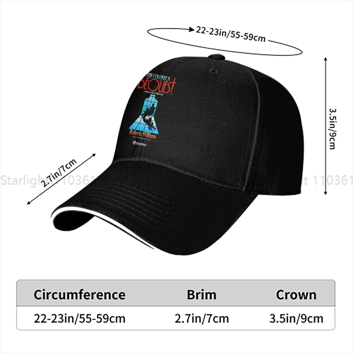 Laura Bow Colonels Bequest Sierra Baseball Cap Men Hats Women Visor Protection Snapback Commodore C64 Caps