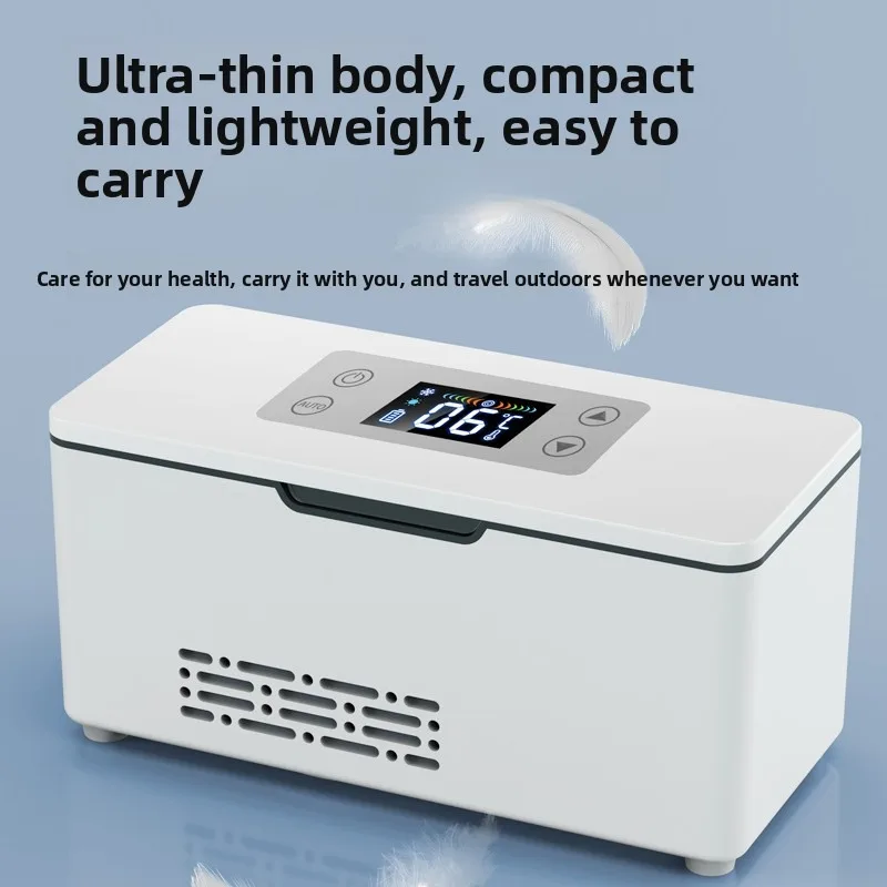 Portable Insulin Cooler Rechargeable Mini Medicine Fridge Car Home Travel Drug Refrigerator Medical Cooling Storage Box