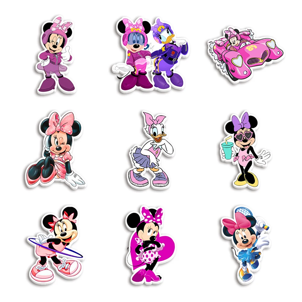 Minnie Daisy Disney z płaskiego płaskiego płaskiego grzbietu do DIA, dzięki czemu kolczyki do włosów prezentują wystrój torby żywica akrylowa 10