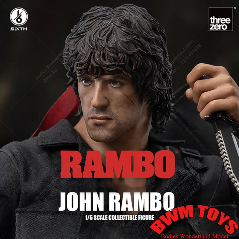 3A THREEZERO 3Z03280W0 1/6 Collectible Male Strong Retired Special Forces Soldiers John Rambo 12in Full Set Action Figure Dolls