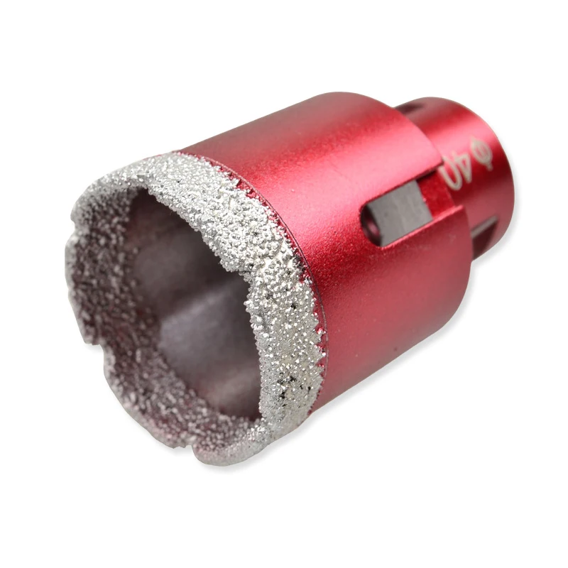 Vacuum soldadas Diamante Perfuração Bits Núcleo, M14 Conexão Rosca, Porcelanato, Mármore Pedra, Alvenaria Buraco Saw, 6-100mm