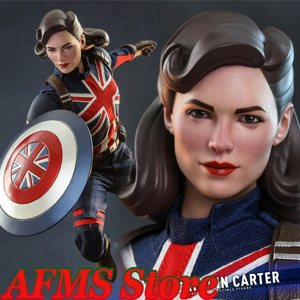 

Original Hot Toys TMS059 1/6 Scale Collectible Figure Captain Carter Full Set 12Inch Women Soldier Action Figures Model Toys