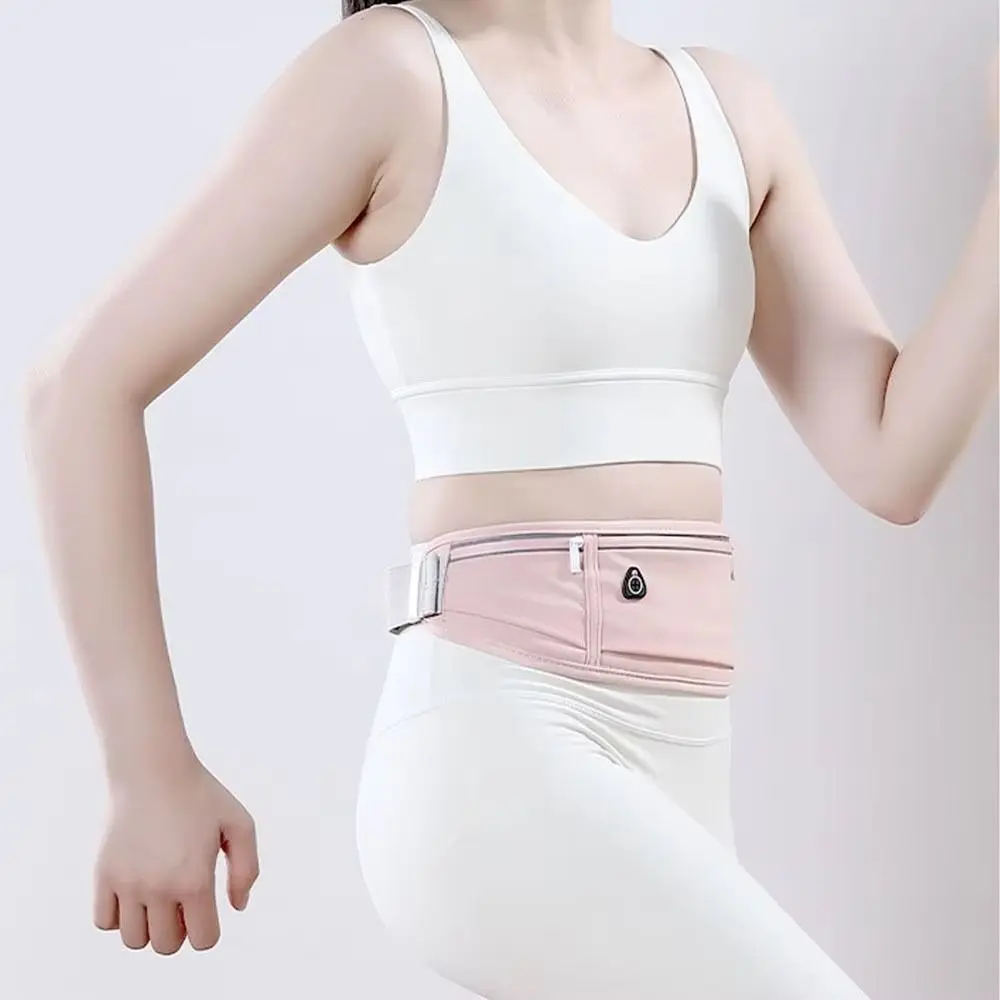 1Pcs Waterproof Sports Waist Bag Adjustable Breathable Waist Belt Bag Fits Waist 65-120cm Reflective Sports Belt Bag