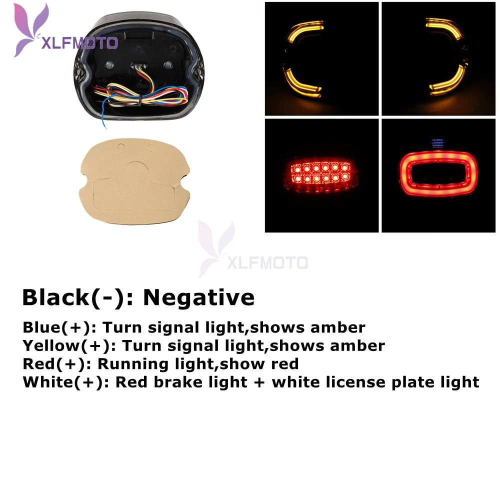 Motorcycle Accessories LED Tail Light Turn Signals For Harley Dyna1997-2011 Low Rider FXDL Switchback FLD