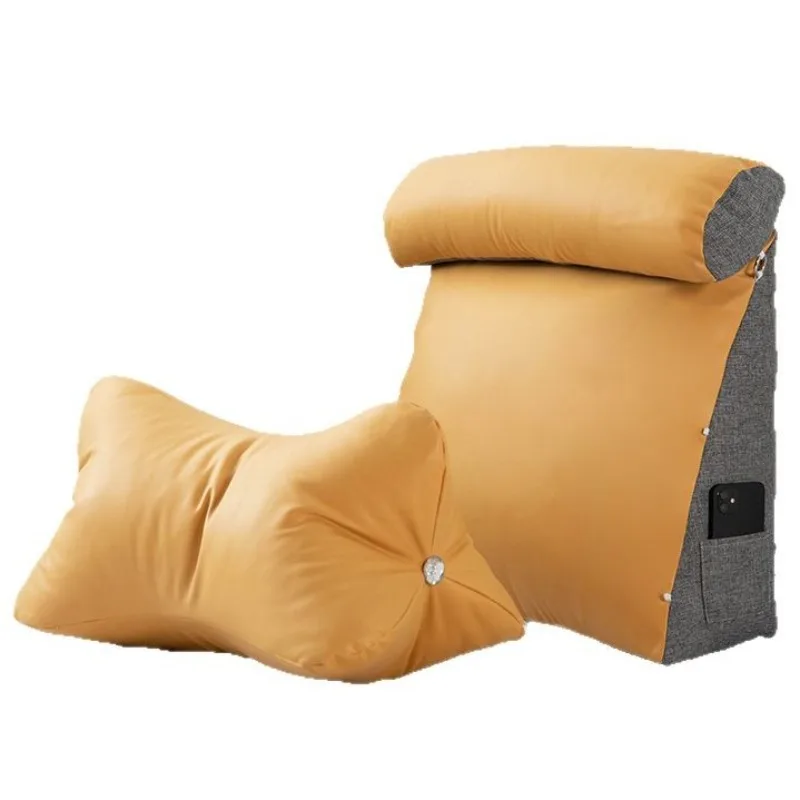 

Cloth bedside cushion, soft bag, bed pillow, large backrest, waist protection, tatami bed backrest pad