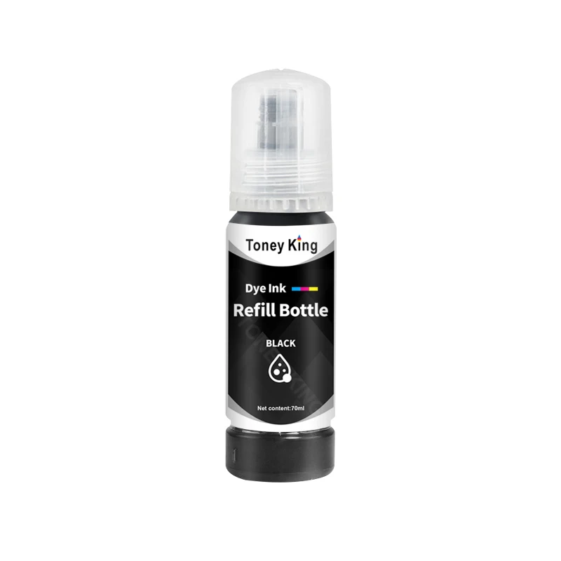 Toney King-recarga de tinta para impresora Epson EcoTank, recambio de tinta de 70ml, L3150, L3110, L3100, L3210, L3250, L1110, 5190, ET-2710, 102,