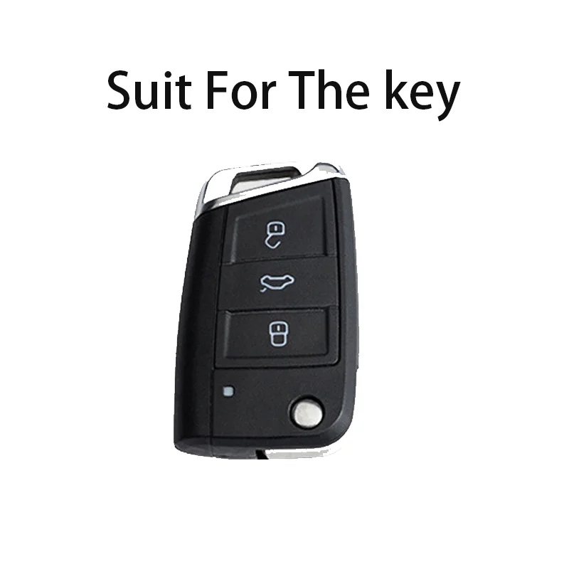 Leather for VW for Volkswagen for Golf 7 MK7 Tiguan MK2 for Seat Ateca Leon FR Ibiza Octavia Kodiaq Flip Car Key Case Cover Fob
